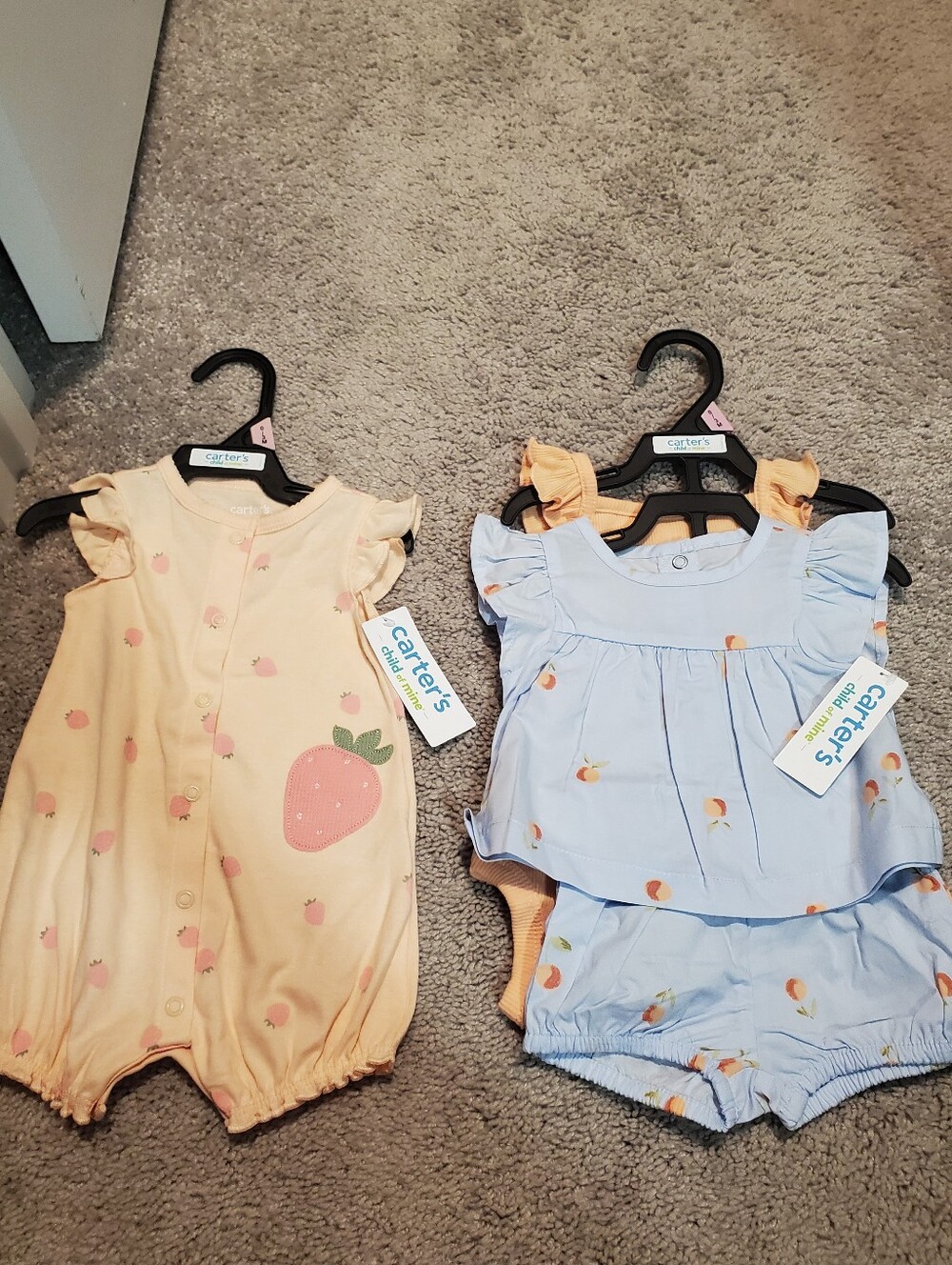 Carter's Child Of Mine New Strawberry And Peach Outfits